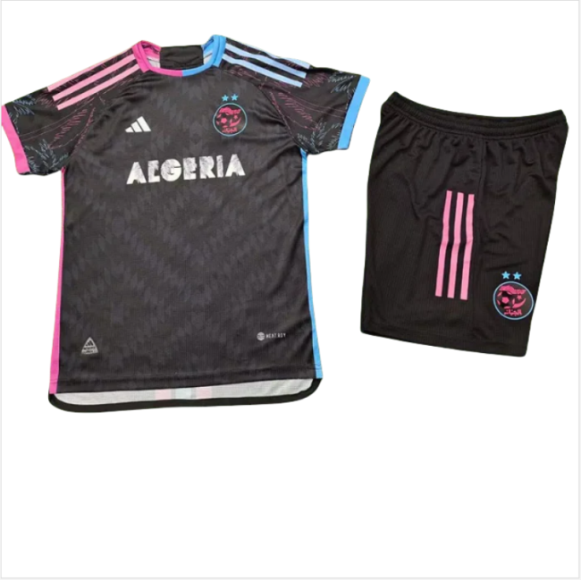 24-25 Algeria Black Special Edition Kids Player Version Soccer Jersey