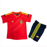 2012 Spain Home Kids Retro Soccer Jersey
