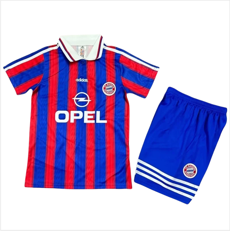 1995-1997 Bayern Home Kids Retro Soccer Jersey