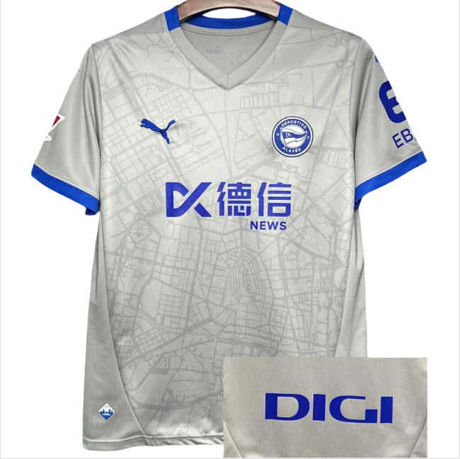 24-25 Alaves Away Fans Soccer Jersey
