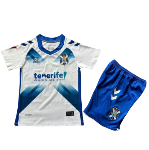 24-25 CD Tenerife Home Kids Soccer Jersey