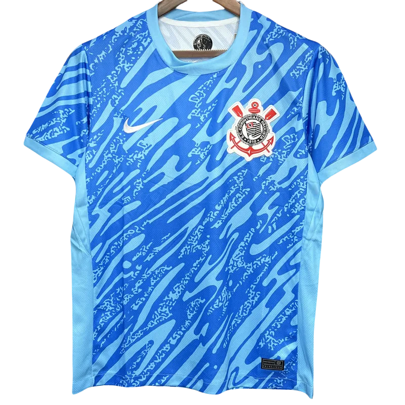24-25 Corinthians Blue Goalkeeper Fans Soccer Jersey