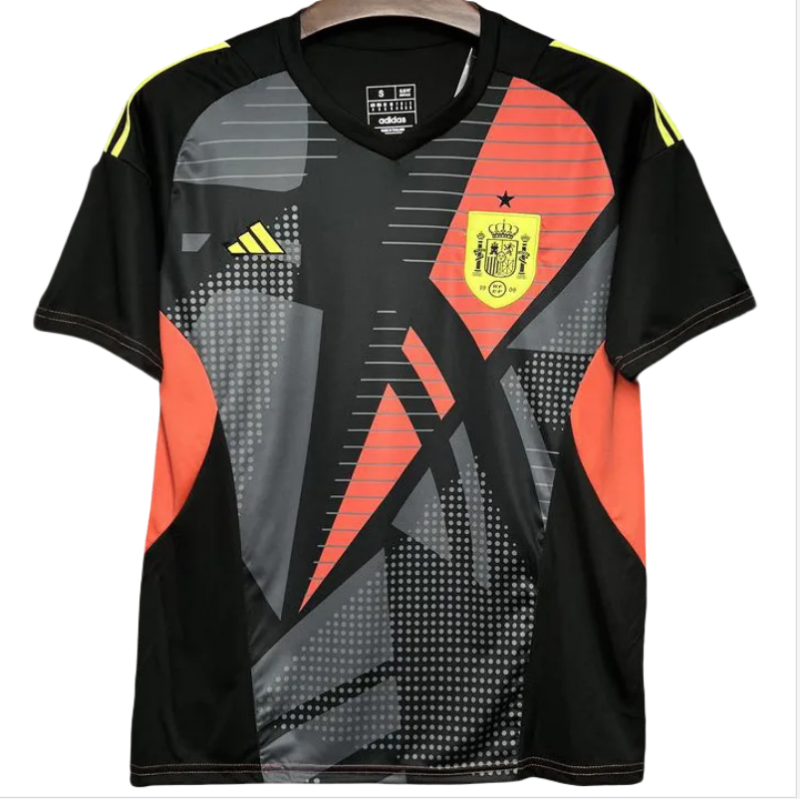 24-25 Spain Black GoalKeeper Fans Soccer Jersey