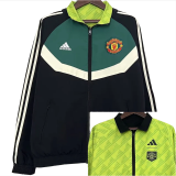 2024 Man Utd Black & Green Double Sided Windbreaker