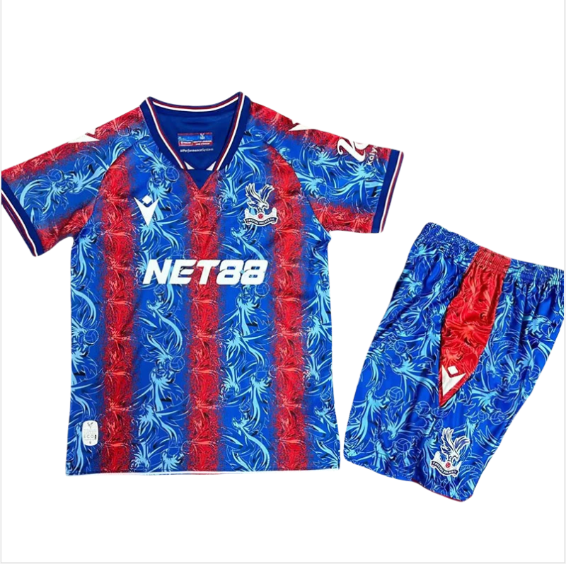 24-25 Crystal Palace Home Kids Soccer Jersey