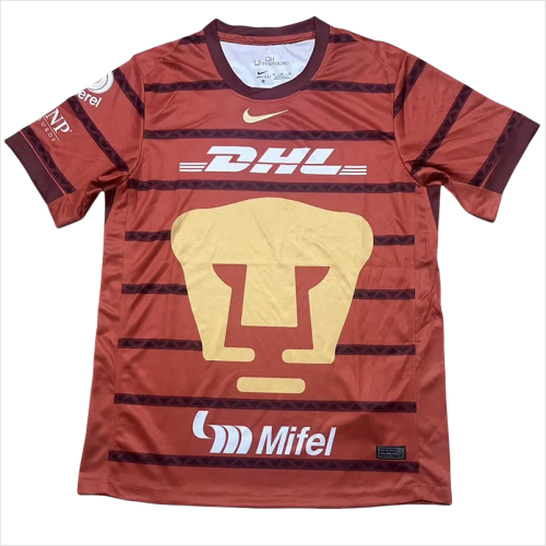 24-25 Pumas UNAM Red Goalkeeper Fans Soccer Jersey