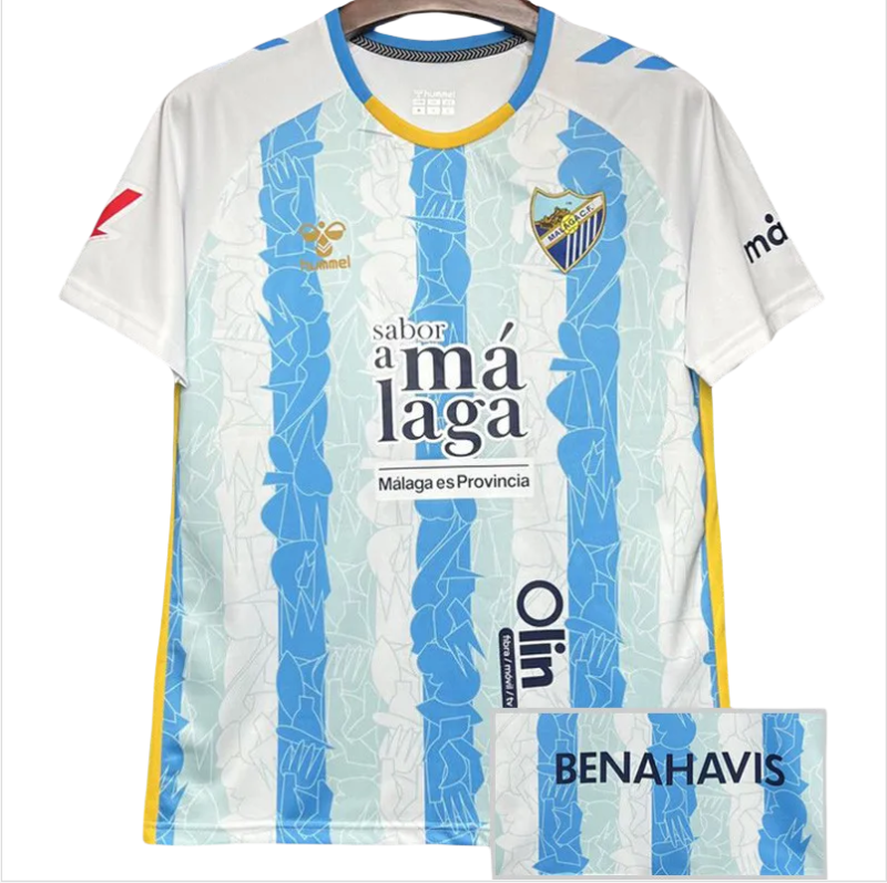 24-25 Malaga Home Fans Soccer Jersey