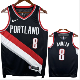 22-23 Trail Blazers AVDIJA #8 Black Top Quality Hot Pressing NBA Jersey