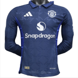 24-25 Man Utd Away Long Sleeve Player Version Soccer Jersey (长袖球员)