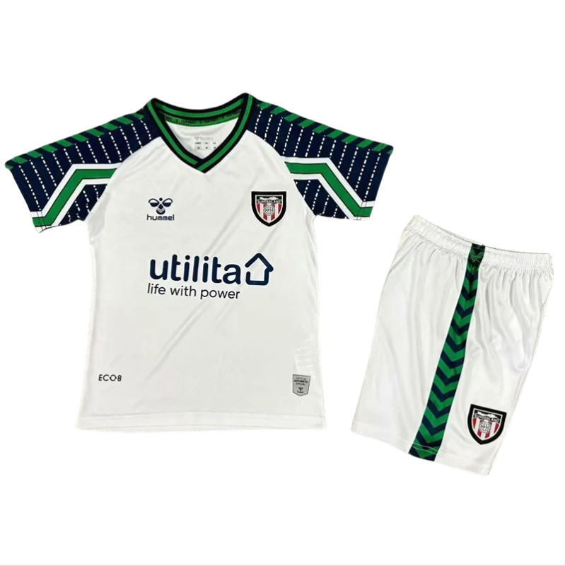 24-25 Sunderland Away Kids Soccer Jersey