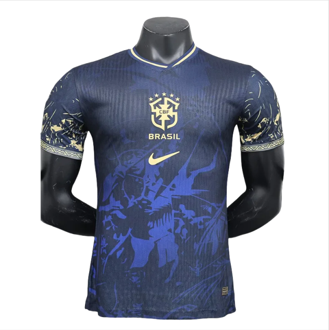 24-25 Brazil Blue Black Special Edition Player Version Soccer Jersey