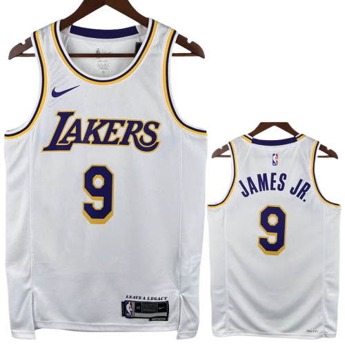 22-23 Lakers JAMES JR. #9 White Top Quality Hot Pressing NBA Jersey