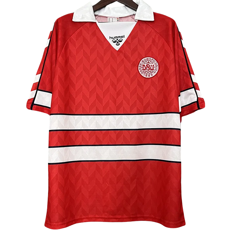 1988 Denmark Home Retro Soccer Jersey