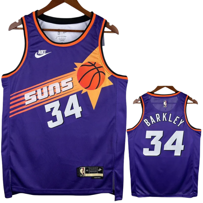 22-23 SUNS BARKLEY #35 Purple Retro Top Quality Hot Pressing NBA Jersey