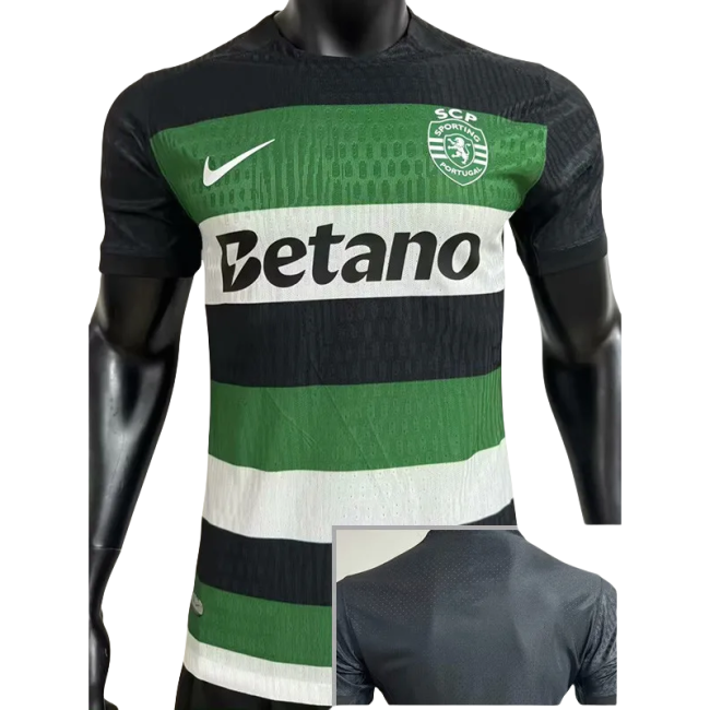 24-25 Sporting Lisbon Home Player Version Soccer Jersey