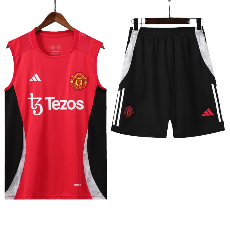 24-25 Man Utd Red Tank top and shorts suit