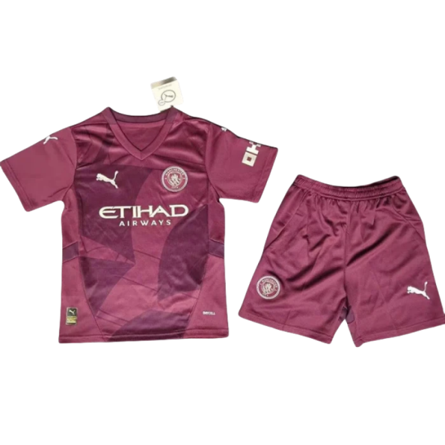 24-25 Man City Third Kids Soccer Jersey
