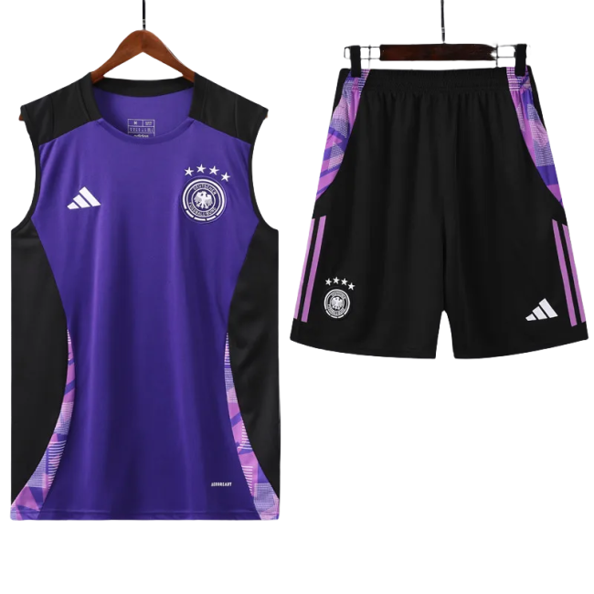 24-25 Germany Purple Black Tank top and shorts suit