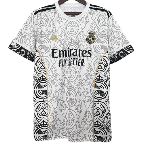 23-24 Real Madrid  White Special Edition Fans Soccer Jersey