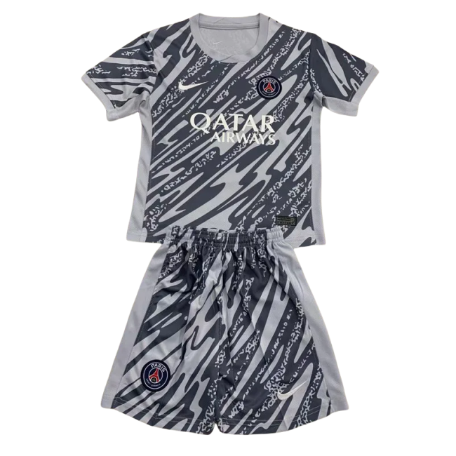 24-25 PSG Grey GoalKeeper Kids Soccer Jersey