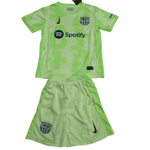 24-25  Barcelona Third Kids Soccer Jersey