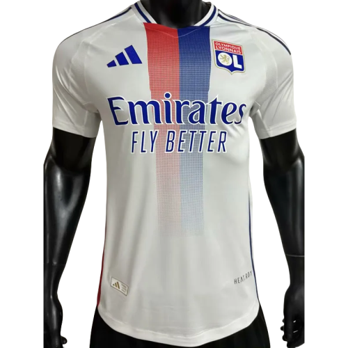 24-25 Lyon Home Player Version Soccer Jersey
