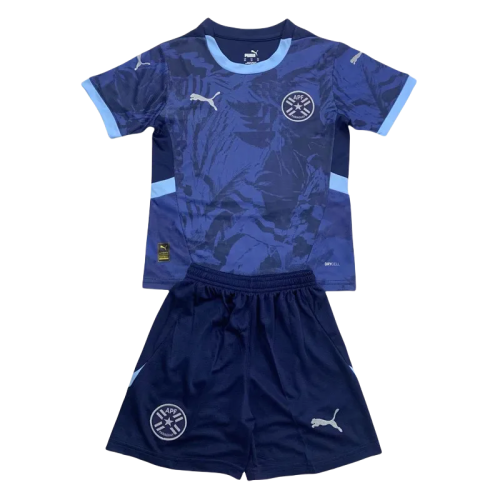 24-25 Paraguay Away Kids Soccer Jersey