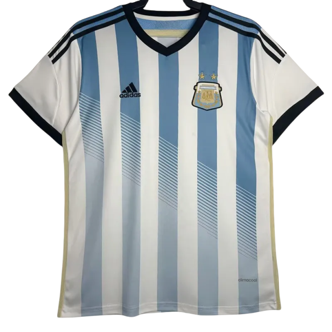 2014 Argentina Home Retro Soccer Jersey