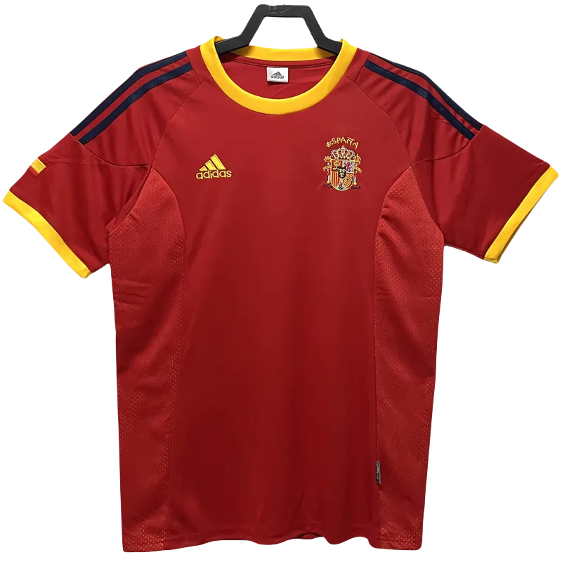 2002 Spain Home Retro Soccer Jersey