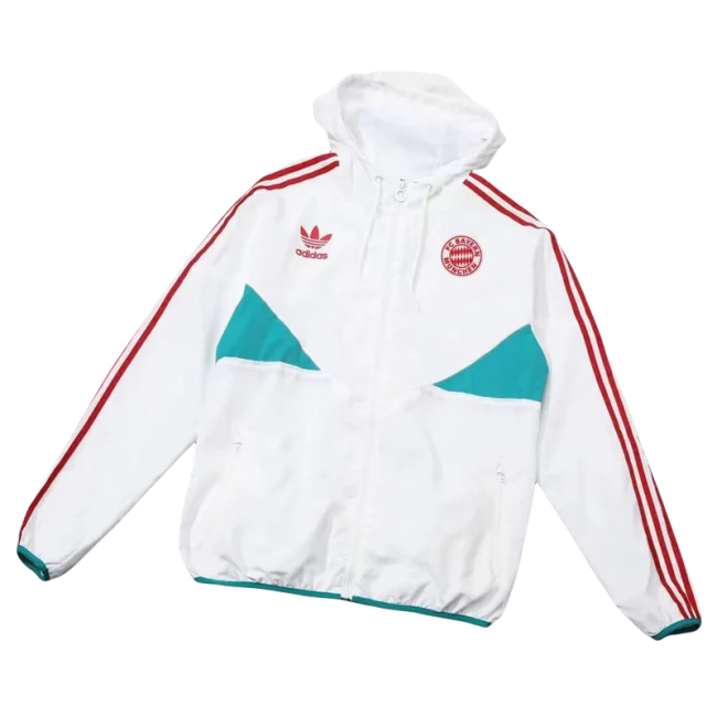 24-25 Bayern White Windbreaker