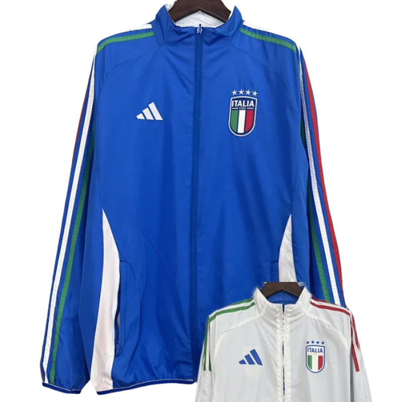 2024 Italy Blue & White Double Sided Windbreaker (双面风衣)