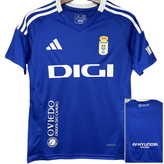 24-25 Real Oviedo Home Fans Soccer Jersey