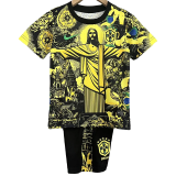 24-25 Brazil Yellow Special Edition Kids Soccer Jersey