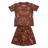 24-25 Man City Brown GoalKeeper Kids Soccer Jersey