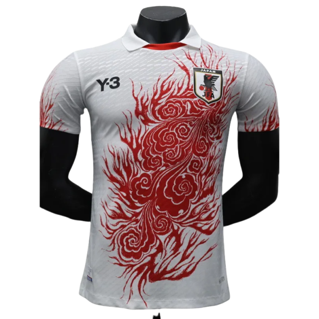 24-25 Japan 火焰Y3 White Special Edition Player Version Soccer Jersey