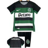 24-25 Sporting Lisbon Home Kids Soccer Jersey