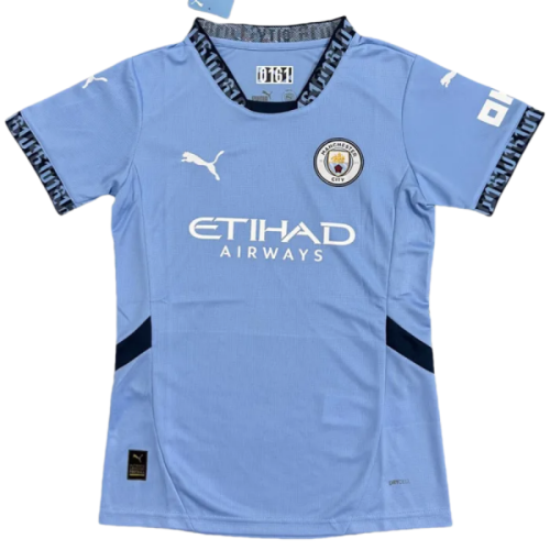 24-25 Man City Home Women Soccer Jersey (女)