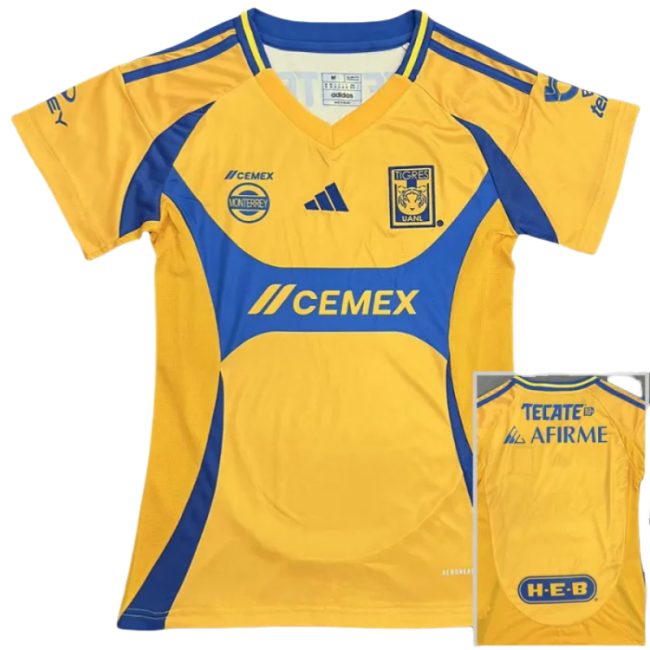 24-25 Tigres UANL Home Women Soccer Jersey (女)