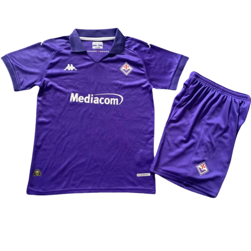 24-25 Fiorentina Home Kids Soccer Jersey