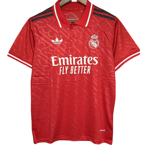 24-25 Real Madrid  Red Special Edition Fans Soccer Jersey