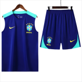 24-25 Brazil Blue Tank top and shorts suit