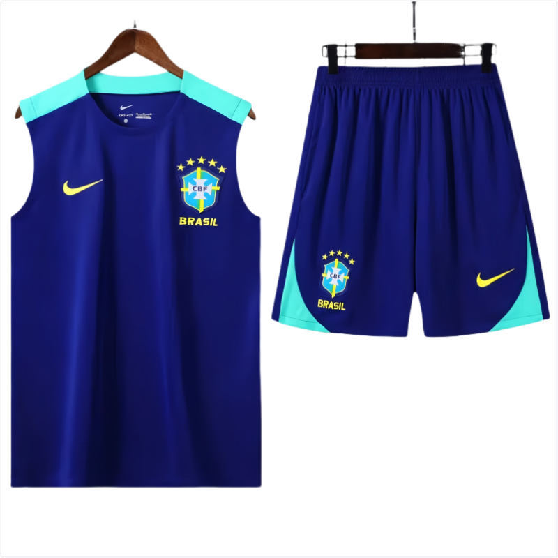 24-25 Brazil Blue Tank top and shorts suit