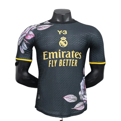 24-25   Real Madrid Black Special Edition Player Version Soccer Jersey