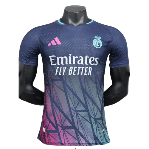 24-25 Real Madrid Blue Purple Special Edition Player Version Soccer Jersey