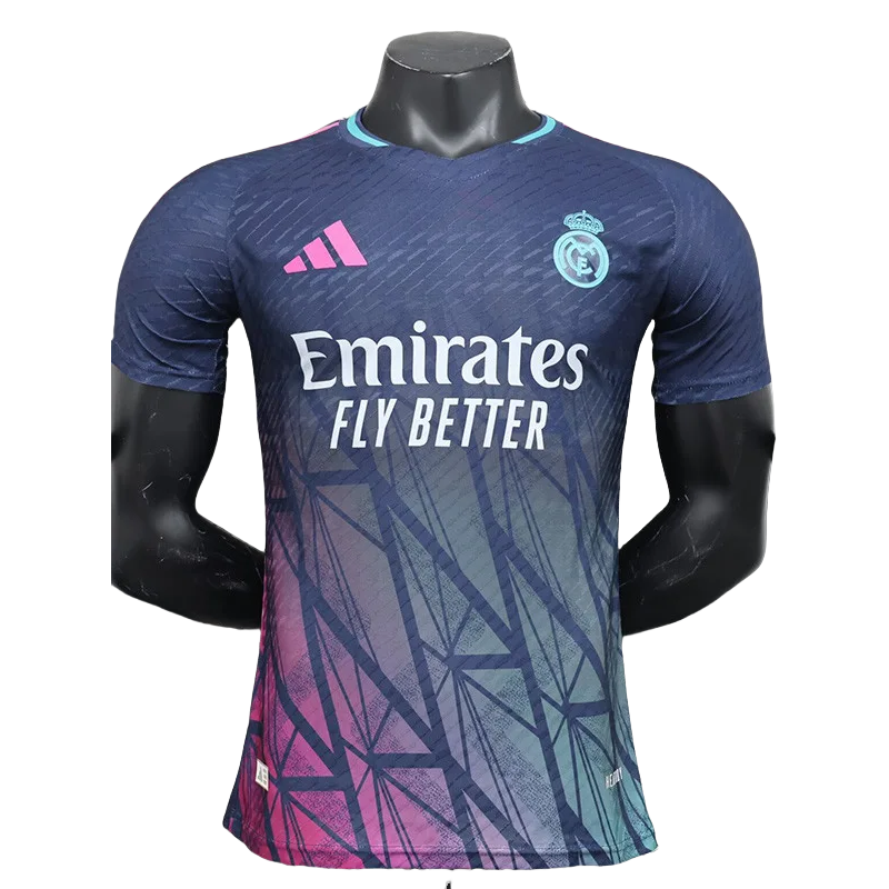 24-25 Real Madrid Blue Purple Special Edition Player Version Soccer Jersey