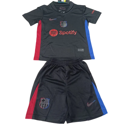24-25  Barcelona  Away Kids Soccer Jersey