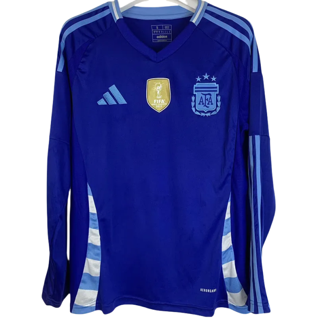 24-25 Argentina Away Long Sleeve Soccer Jersey
