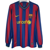 2009-2010 Mens Barcelona Home Retro Long Sleeve Soccer Jersey