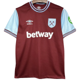 24-25 West Ham Home Fans Soccer Jersey
