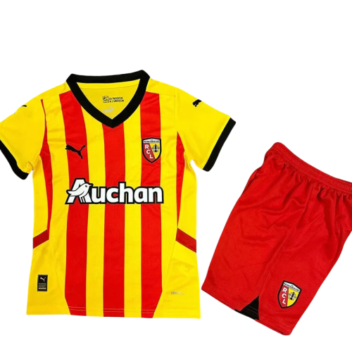 24-25 RC Lens Home Kids Soccer Jersey